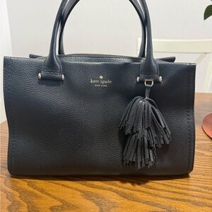 Kate Spade Black Satchel with Tassel